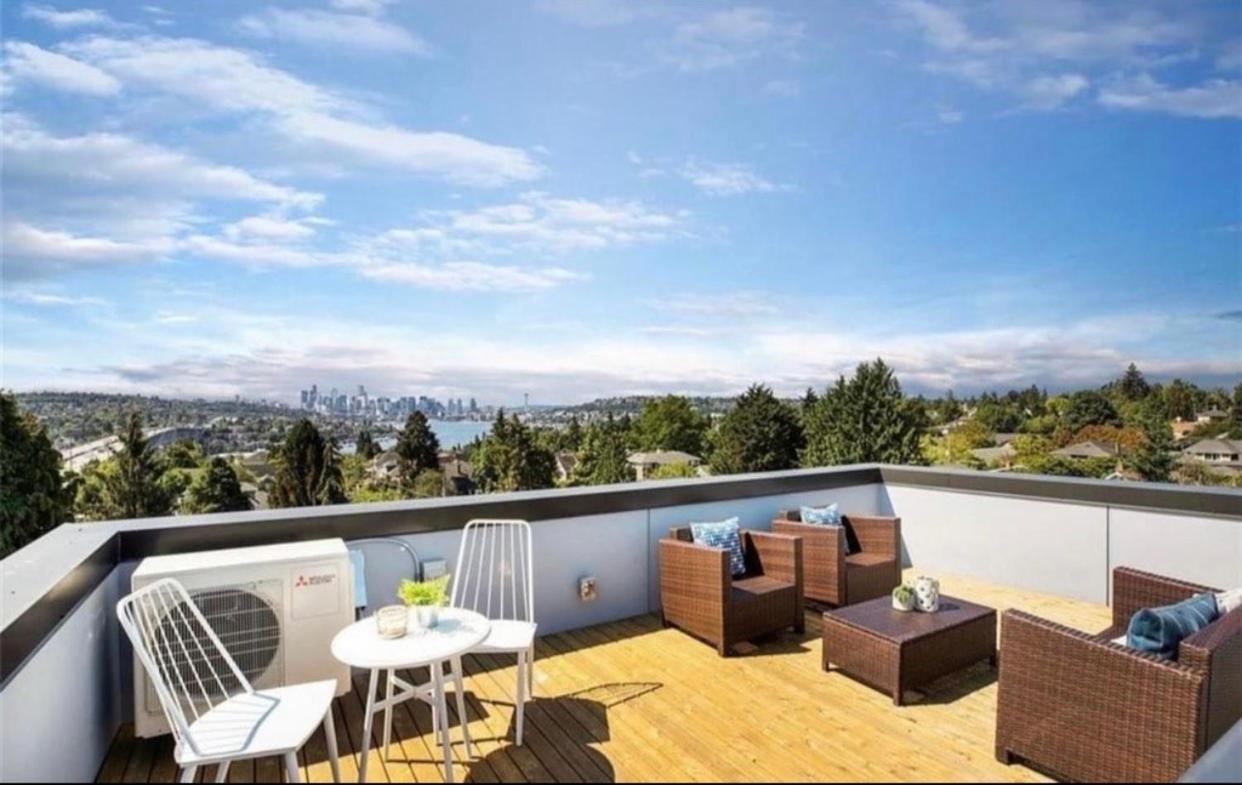 Rooftop Patio With Waterview, Private Garden & Grill 3Br 3Ba- Modern Cityscape Seattle Extérieur photo